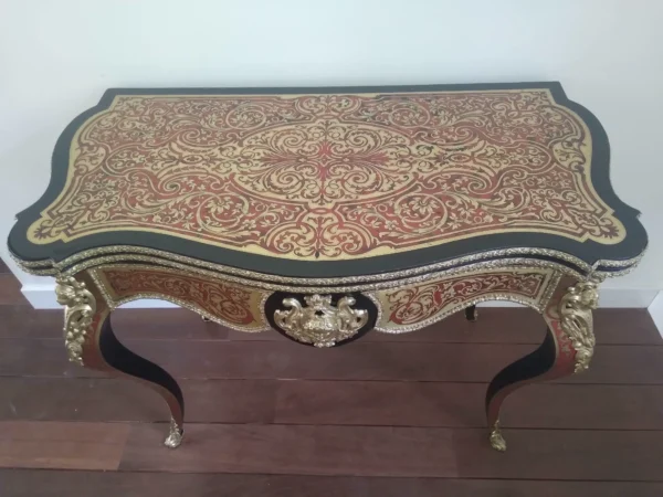 Restauratie boulle kaarttafel Napoleon III